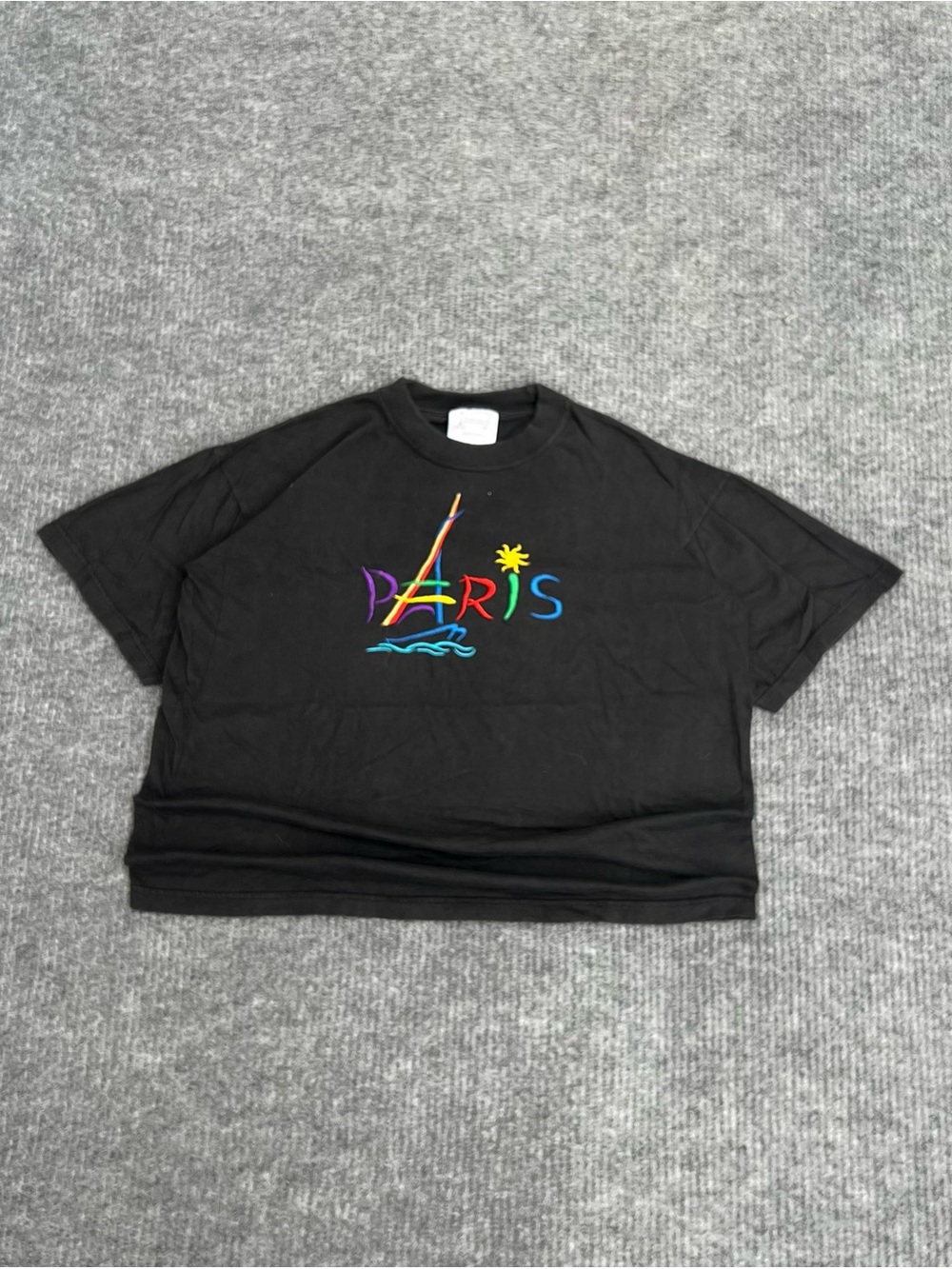 Vintage 90s Paris Embroidered Tee